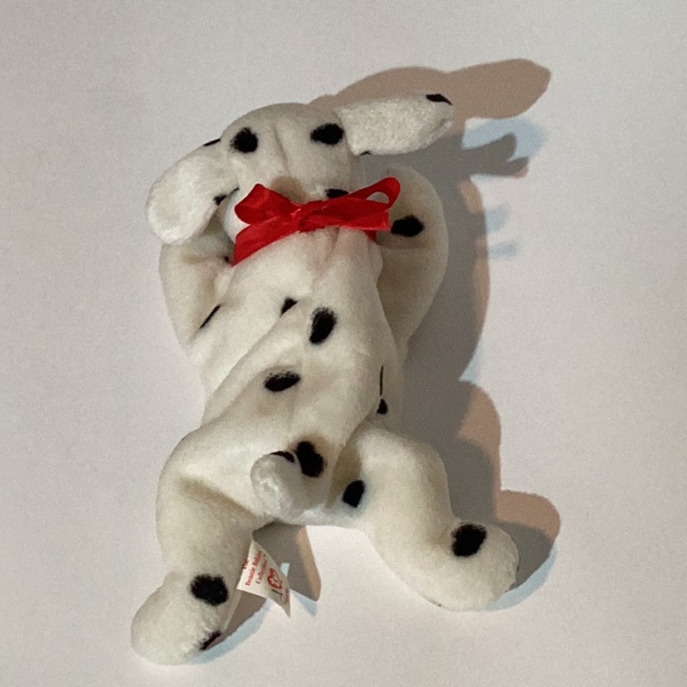 Ty BeanieBabies Collection”Sparky”the Dalmatian, red bow - Picture 4 of 6